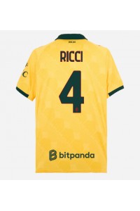 AC Milan Samuele Ricci #4 Jalkapallovaatteet Kolmaspaita 2025-26 Lyhythihainen